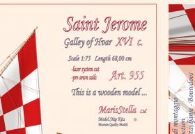 SAINT JEROME 16th c.  68cm, 26.77'',  1:75