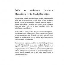 The Story of MarisStella Model Ship Kits by MS Model Ship Kits