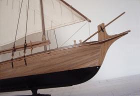 TRAJTA - fishing and cargo boat from Korčula 63,8cm, 25.12'', 1:20
