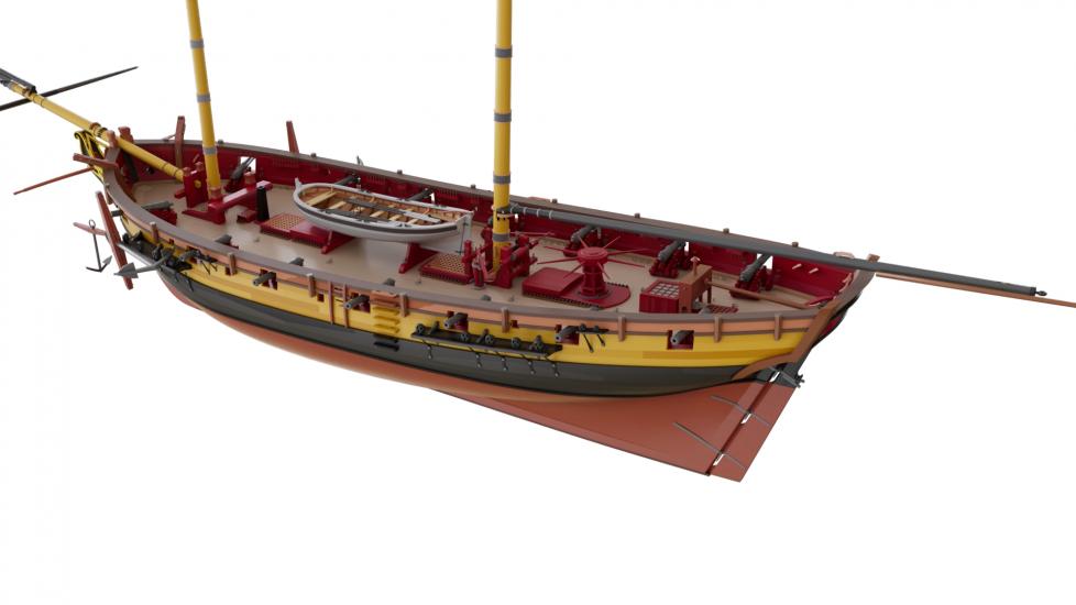 HMS Speedy 1-48 wooden ship model by MarisStella Model Ship Kits