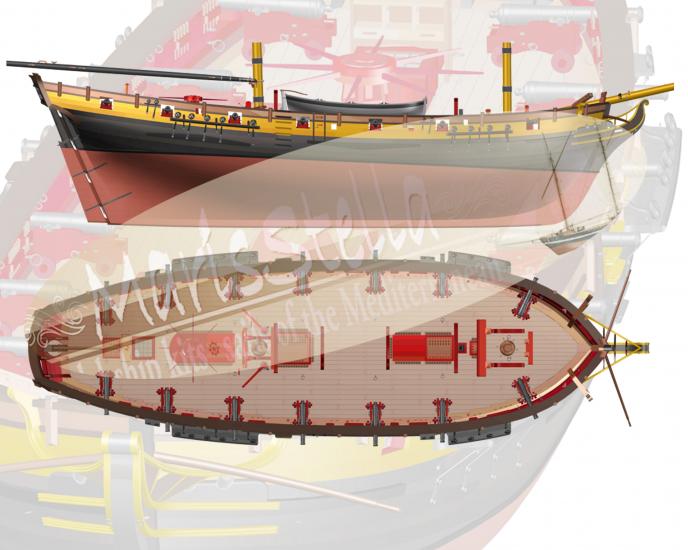 HMS Speedy reconstruction Model Ship Kits MarisStella