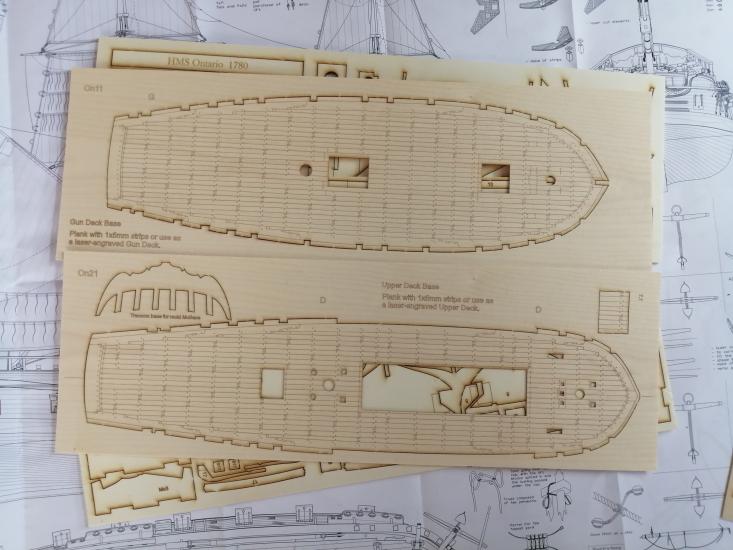HMS Ontario 1/48 scale  31.89``  81cm   Model Ship Kits MarisStella
