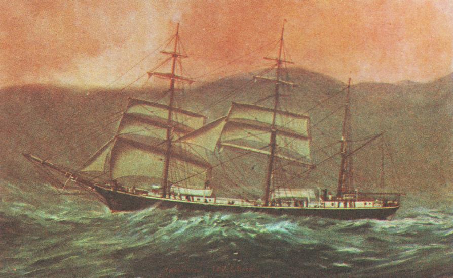 Telling the Story_Barque Capricorno, 1883. Built in the Josip Bačić-Belac shipyard in Pećine in Rijeka. Author of the painting: Bazilije Ivanković